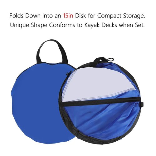 Xnferty Downwind Wind Sail Kit Foldable Transparent Window Canoe Sail Kayak Wind Sail Kayak Paddle Board Accessories,Easy Setup & Deploys Quickly,Compact & Portable, 108 cm
