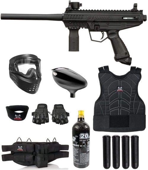 Maddog Tippmann Stormer Basic Protective CO2 Paintball Gun Marker Starter Package - Black