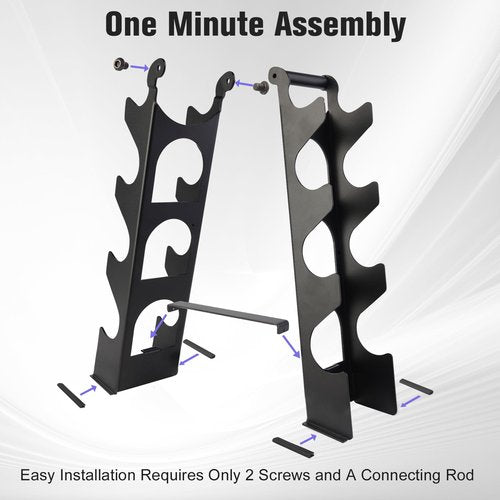 Dumbbell Rack Stand Only(Dumbbells not Included), Compact A-Frame Weight Rack for Dumbbells, Rust-Resistant Coated Dumbbell Storage Rack, Dumbbell Stand with Handle & Non-Slip Base for Home Gym