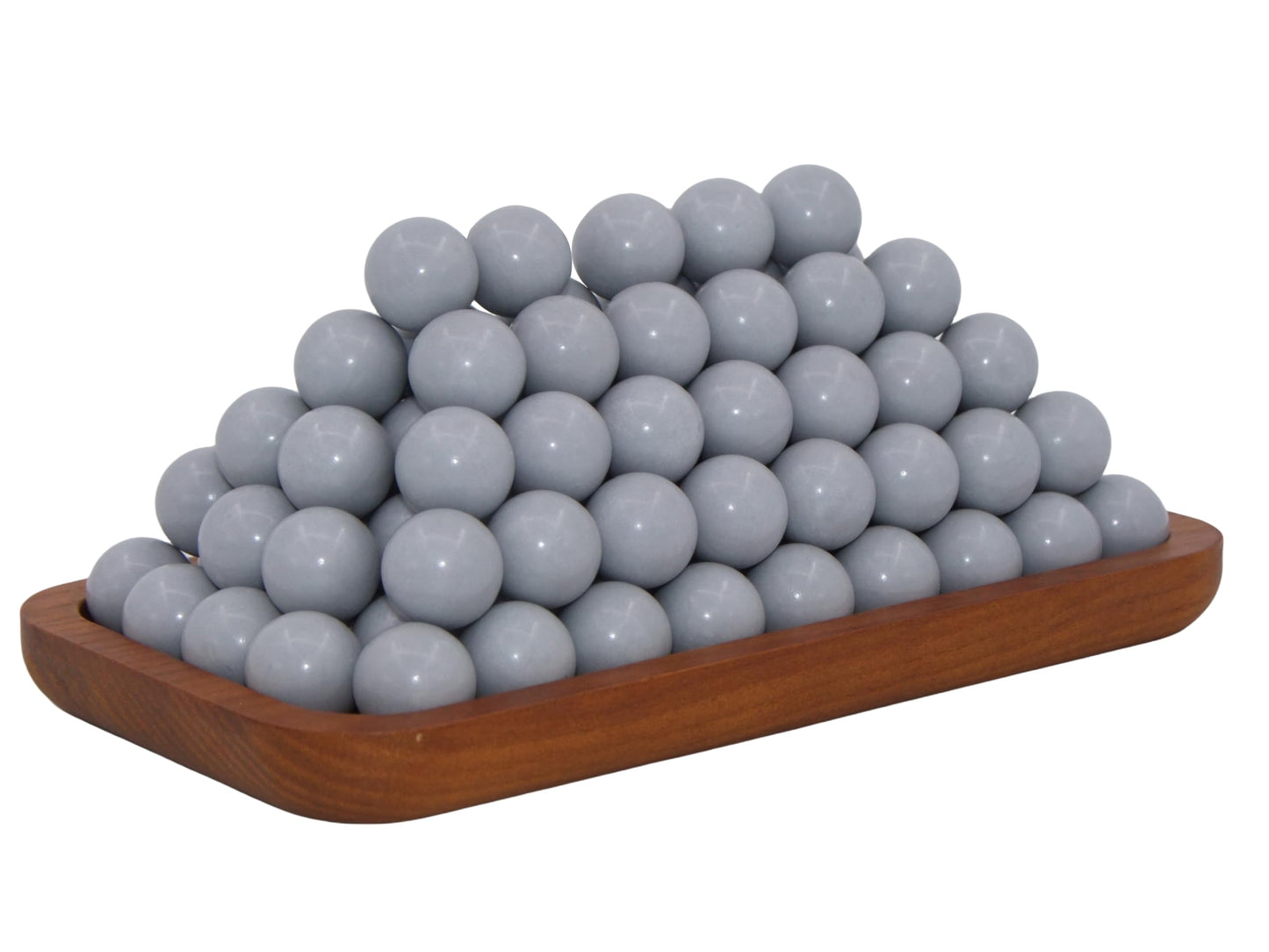 100 Rounds Solid Nylon 43 Cal. Paintballs 43 Cal Rubber Balls Ammo for Reusable .43 Caliber Hard Plastic Projectiles for Self Defense
