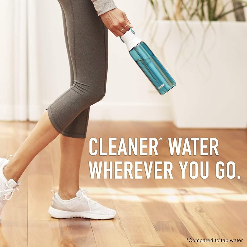Brita 26 oz Hard-Sided Water Bottle with Filter – Sea Glass (Sea Glass+26 Oz)
