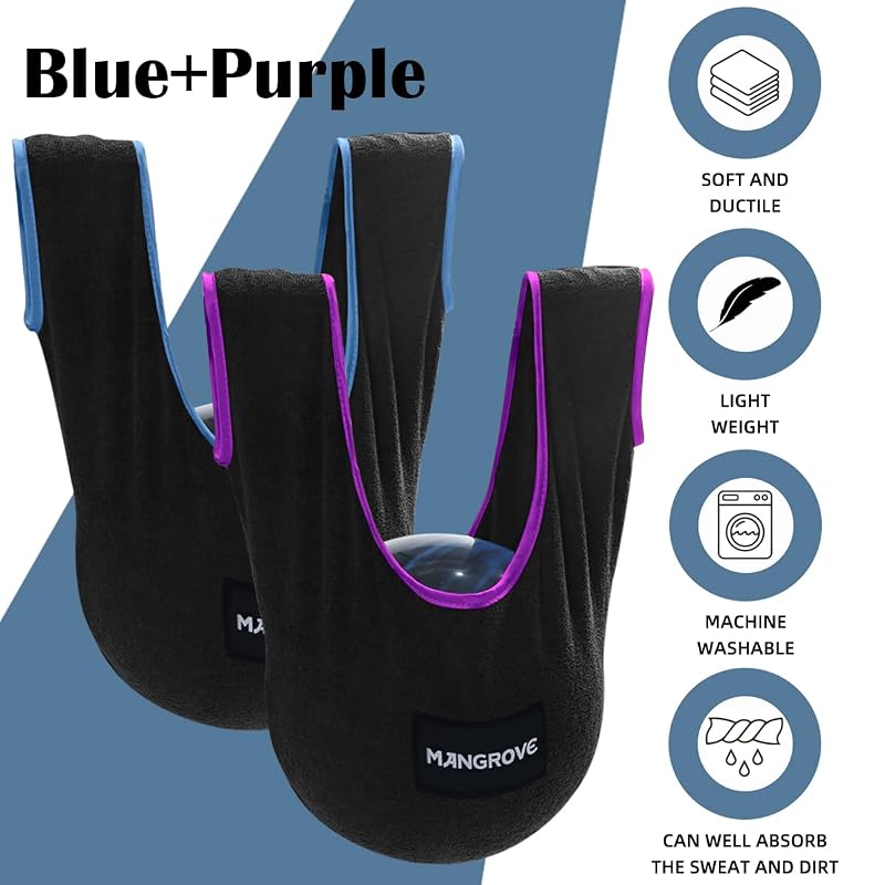 Mangrove 2-Pack Bowling Ball Polisher with Microfiber Towel – Purple & Black