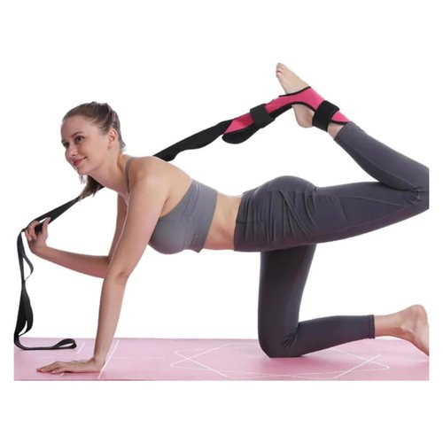 Izzila Stretching Strap with Loops and Detachable Foot, Yoga Straps for Stretching, Foot and Calf Stretcher (Gray)