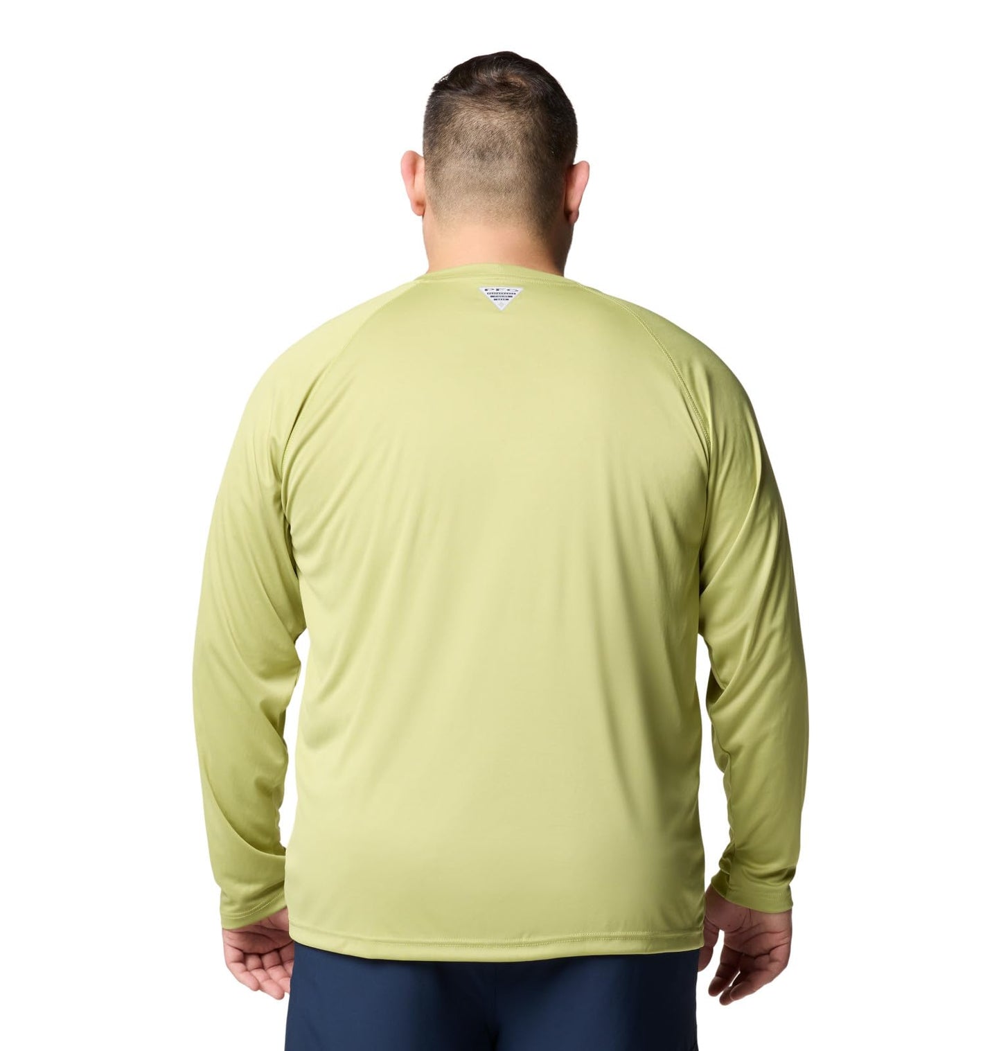 Columbia Men's PFG Terminal Tackle Long Sleeve Fishing Shirt, Pear/Cypress Logo, 3X Tall