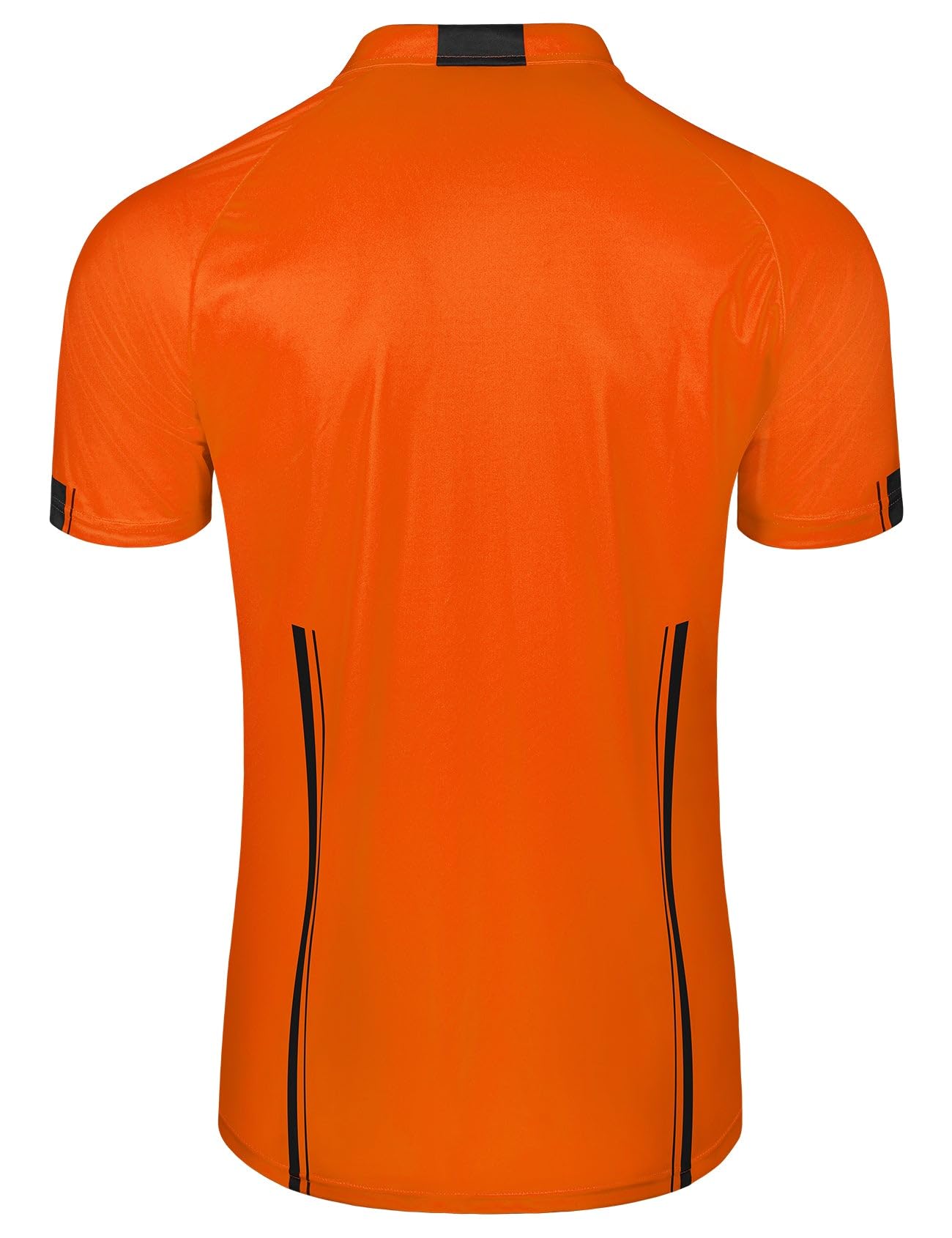 FitsT4 Sports Pro Soccer Referee Jersey Short Sleeve Youth Ref Shirts Orange XX-Small