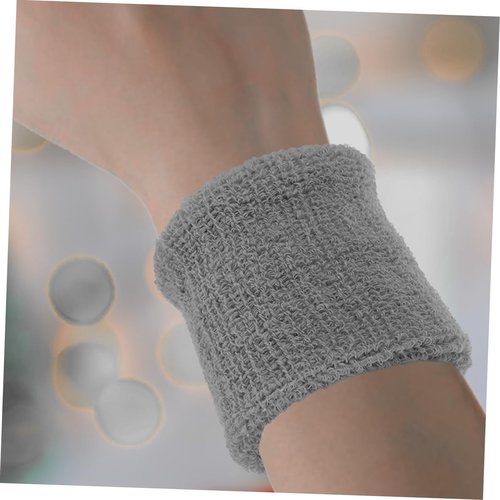 WOONEKY Elasticated Wristband Set 4 Pack Sports Wrist Wraps Sweat Absorbent for Yoga Fitness Running