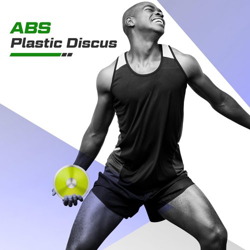 Wettarn 1.6 kg Sports Training Discus Man Women Discus Track and Field Discuses Track and Field Equipment (Yellow)