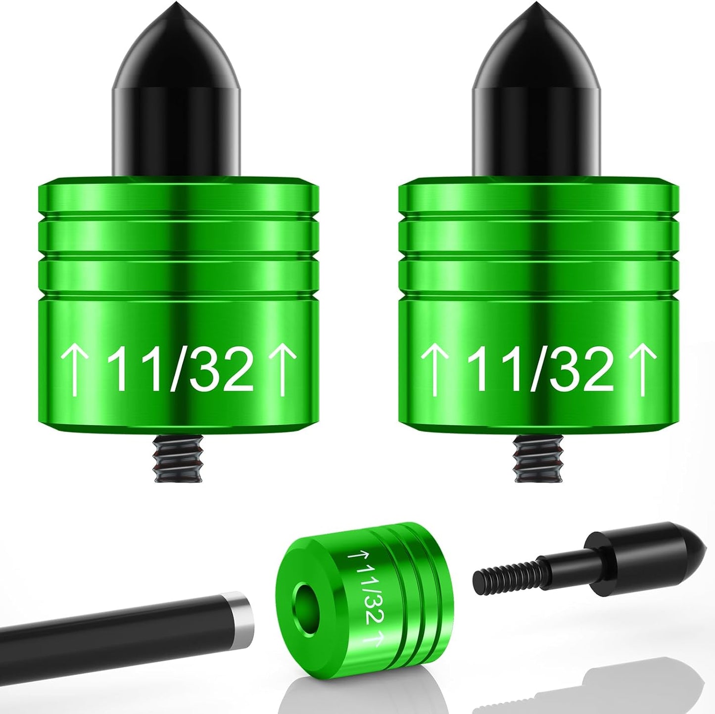 2PCS Crossbow Decocking Bolts - Universal Fit Hunting Crossbow Accessories & Bolt Release Tips for Recurve & Compound Bows
