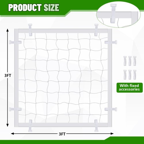 VioraWhite Patch A Net Soccer Goal Repair Kit 3ft x 3ft Soccer Goal Net Hole Replacement Patch for All Sport Nets Quick Field Fixes