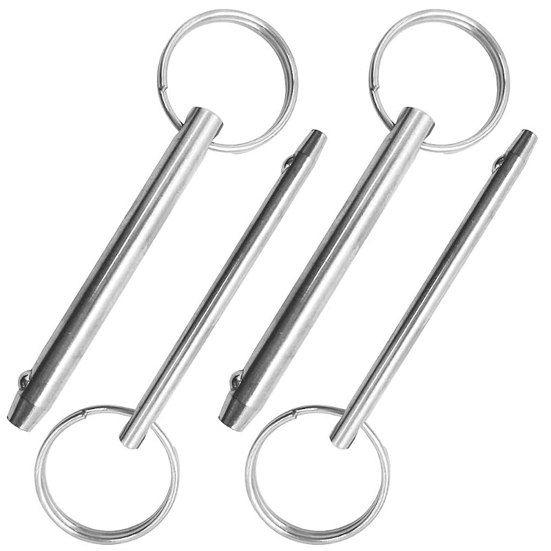 8mm 6.3mm Quick Release Pins 76mm Stainless Steel Boat Top Pins (4Pcs)