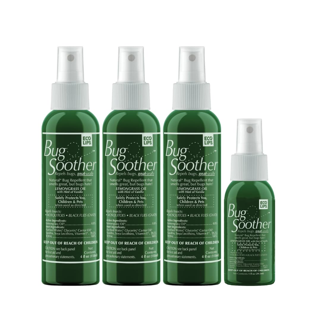 Bug Soother Natural Insect Repellent Spray, DEET-Free 4 oz. (3 Count)