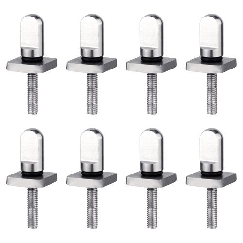 Lyreh 6pcs Stainless Steel Fin Screws, No Tool Surfboard Thumb Fin Screws Paddle Board Replacement Surfing Accessories for Men Women Surfboard SUP Paddleboard Longboard