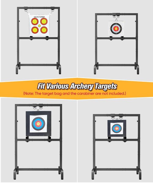 Ardier Adjustable Archery Target Stand, Portable Shooting Target Holder for Foam, 3D, Straw Archery Targets, Hunting Bow and Arrow, Raised Leg Design for Indoor/Outdoor Shooting Range Practice