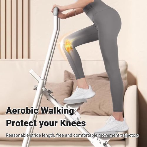 NidoDegato Steppers for Exercise, Stair Stepper with Resistance Bands,Compact Folding Cardio Exercise Climber with Extended Step Range, with 400LBS Loading Capacity & Adjustable Handlebar