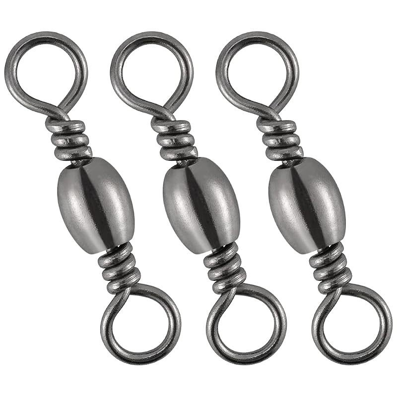Barrel Swivels Fishing Tackle Set 50Pcs #16-#6/0 Copper Stainless