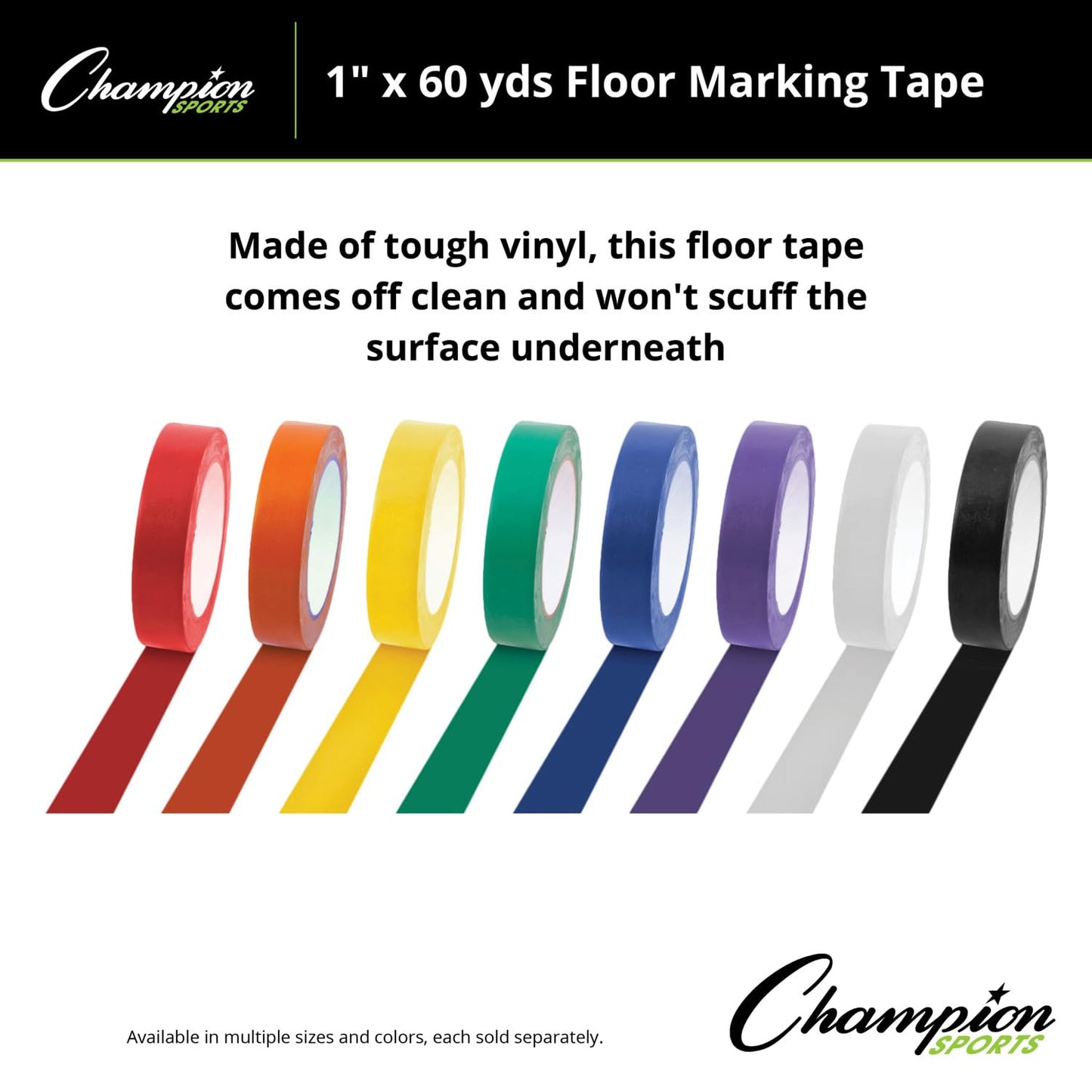 Vinyl Floor Tape 1 inch x 60 Yards