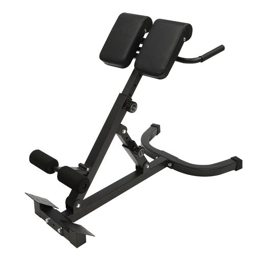 INPAITOO Back Extension Roman Chair, Foldable Ab Sit Up Bench 330lbs Roman Chair, Multi-Functional Back Extension Machine, Adjustable Ab Sit up Hyperextension Weight Bench for Full Body Workout