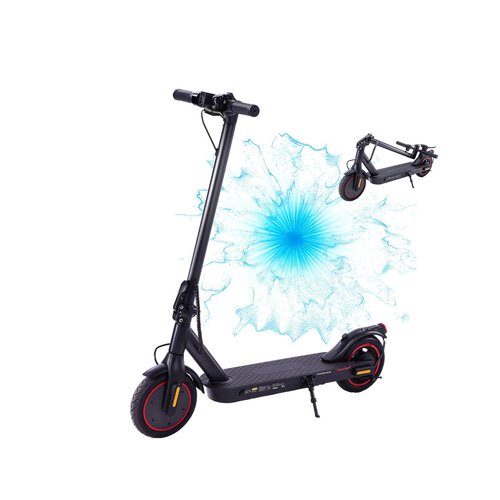 Electric Scooter - 500W Motor Electric Scooter Adults, 21 Miles Range, 18.6 MPH Max Speed, Double Braking Systems, 8.5’’ Pneumatic Tire Folding & Portable E-Scooter for Commuter