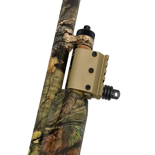 Eastern Tactical Supply Barrel Mount Picatinny Rail Mount Shotgun Barrel clamp 12ga 20ga for QD Sling Mount red Laser bipod Sling (BR005QD-TAN)