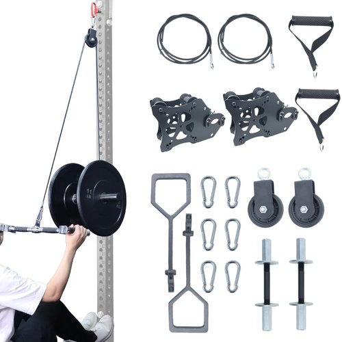 CONBUT Power Rack Attachments for Workout Equipment Home Gym and Cable Machine, Smith Machine Attachments for Bench Press Squat Weight Lifting LAT Pulldown Cable Crossover