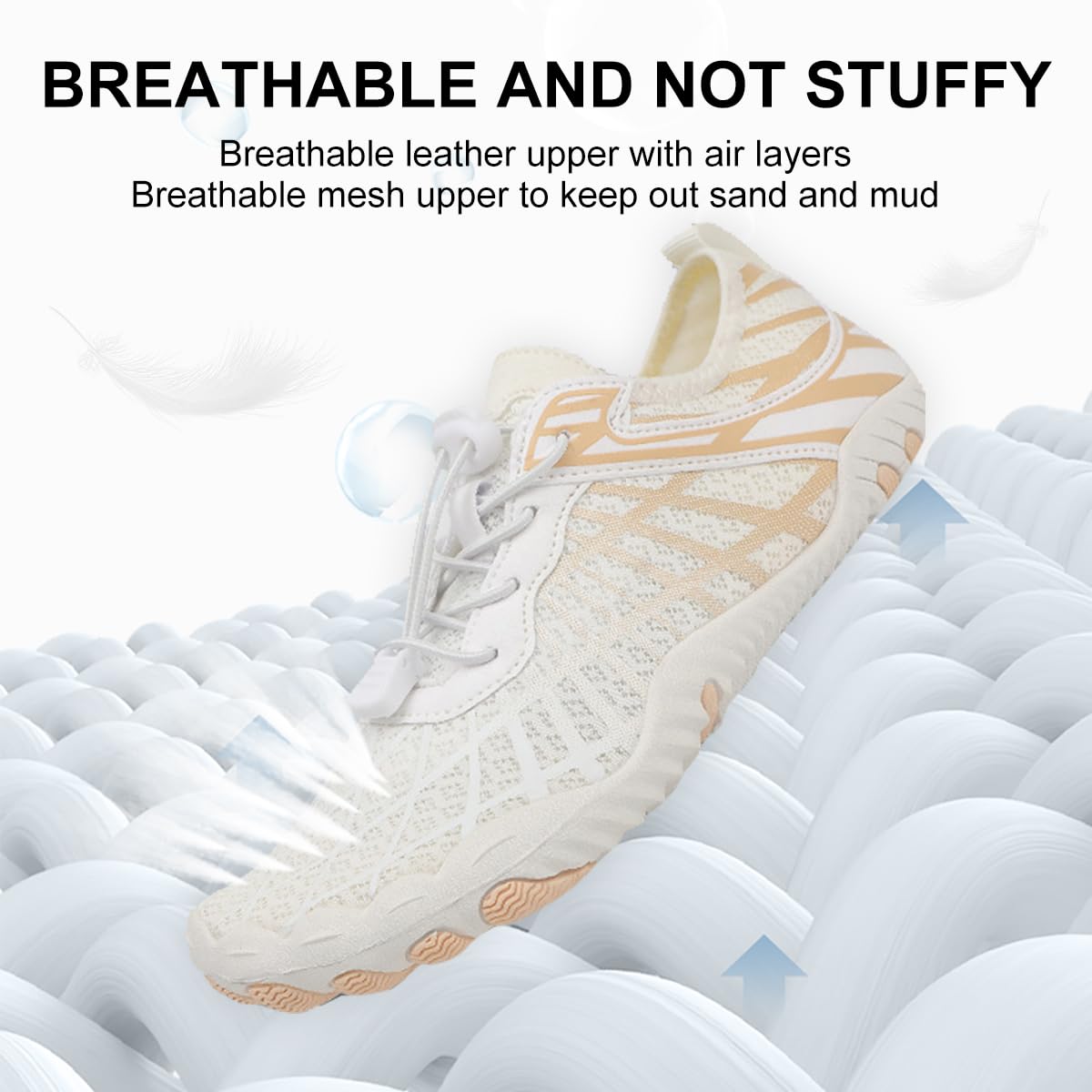 ELETON Barefoot Shoes Women Men Footwear, Wide Toe Box Hiking Zero Drop Non-Slip Quick-Dry River Boat Pool Beach Water Shoes, Lightweight Swimming Running Walking Sneakers Unisex