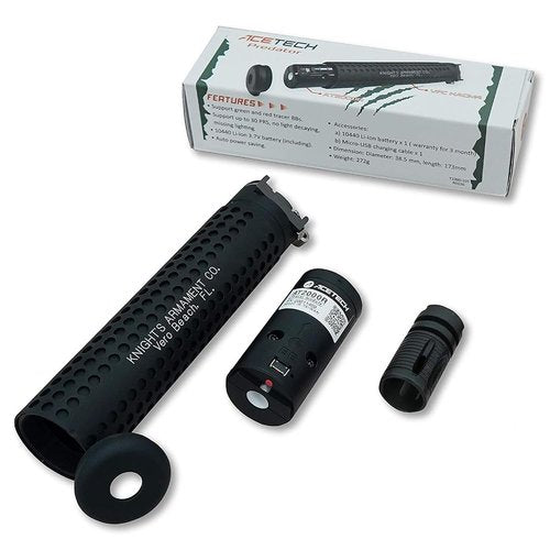 ACETECH Airsoft Riffle Tracer Unit Predator with AT2000RII Module Glow in The Dark Green/Red BB LED Beam Lighting Effect (Model R)