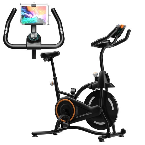 CYCLERADE Exercise Bike,Stationary Bikes for Home,Adjustable Workout Bike, Professional Exercise Bikes for Home, Efficient Workout Bike with Smartphone Mount & Digital Pulse Display