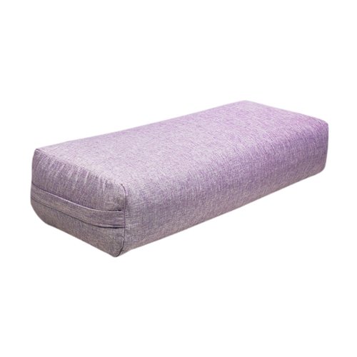 Vaveren Yoga Bolster Rectangular Pillow Multifunctional Yoga Prop for Legs Lightweight Professional Easy to Clean Cushion with Handle, Violet