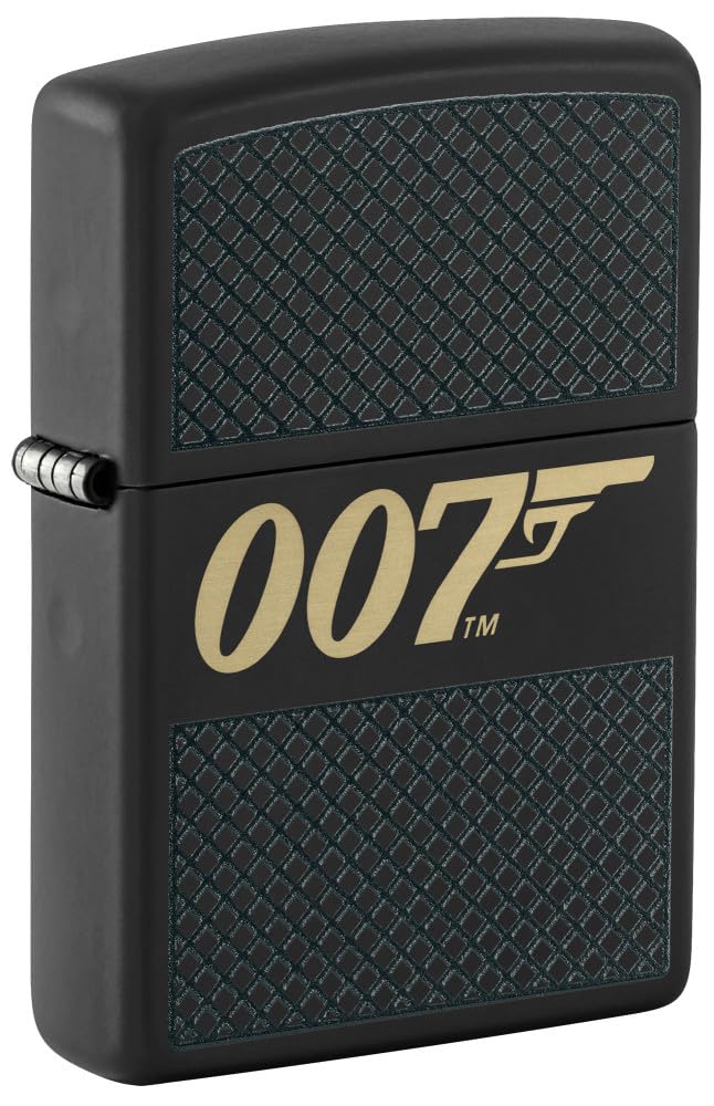 Zippo James Bond Lighters - Black Matte 007 Variation