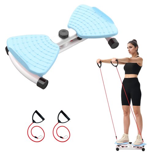 HOTSWEAT Waist Twister, Exercise Twist Boards Twisting Waist Machine for Women Belly Fat, Noiseless Ab Twister Machine with Resistance Bands, Waist Sculptor for Home Gym