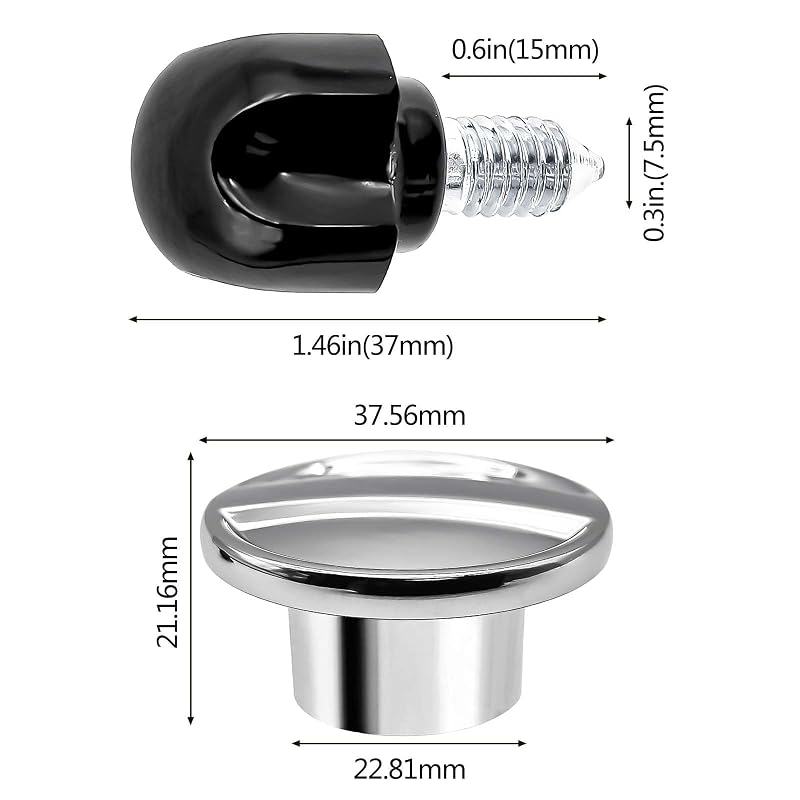 Hub Attachment Cap & Fixing Attachment Screw for KitchenAid Tilt-Head & Bowl-Lift Stand Mixers