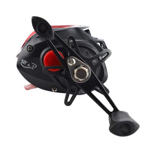 Baitcasting Reel, Metal Long Cast Powerful Lightweight Smooth Baitcaster Fishing Reel for Saltwater Freshwater (Right Hand)
