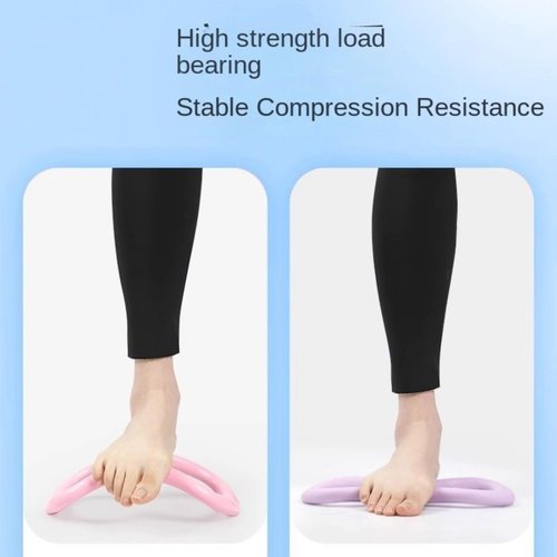 lanyueshangwu Yoga Equipment Yoga Ring Pilates Ring Yoga Circles Fitness Sport Home Training Resistance Support Tool Calf Massage, Pilates Circles with Massage Points (1, 天蓝粉色)