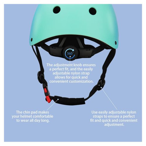 Color Gradient Adjustable Kids' Helmet with Knee & Elbow Pads Set | Multi-Sport Safety Gear for Boys & Girls Ages 5-14 | Skateboarding, Scooters, Roller & Inline Skating, Longboarding