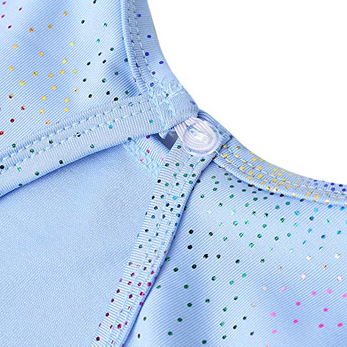 Girls Long Sleeve Colorful Sparkle Leotard for Ballet & Gymnastics - 2-3T, Smoky Violet Variation