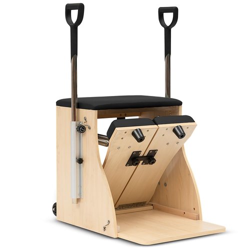 Apdale Pilates Chair, Split-Pedal Stability Pilates Chairs with Handles, Yoga Fitness Trainer Pilates Wunda Chair Pilates Chair for Home Workouts Gym