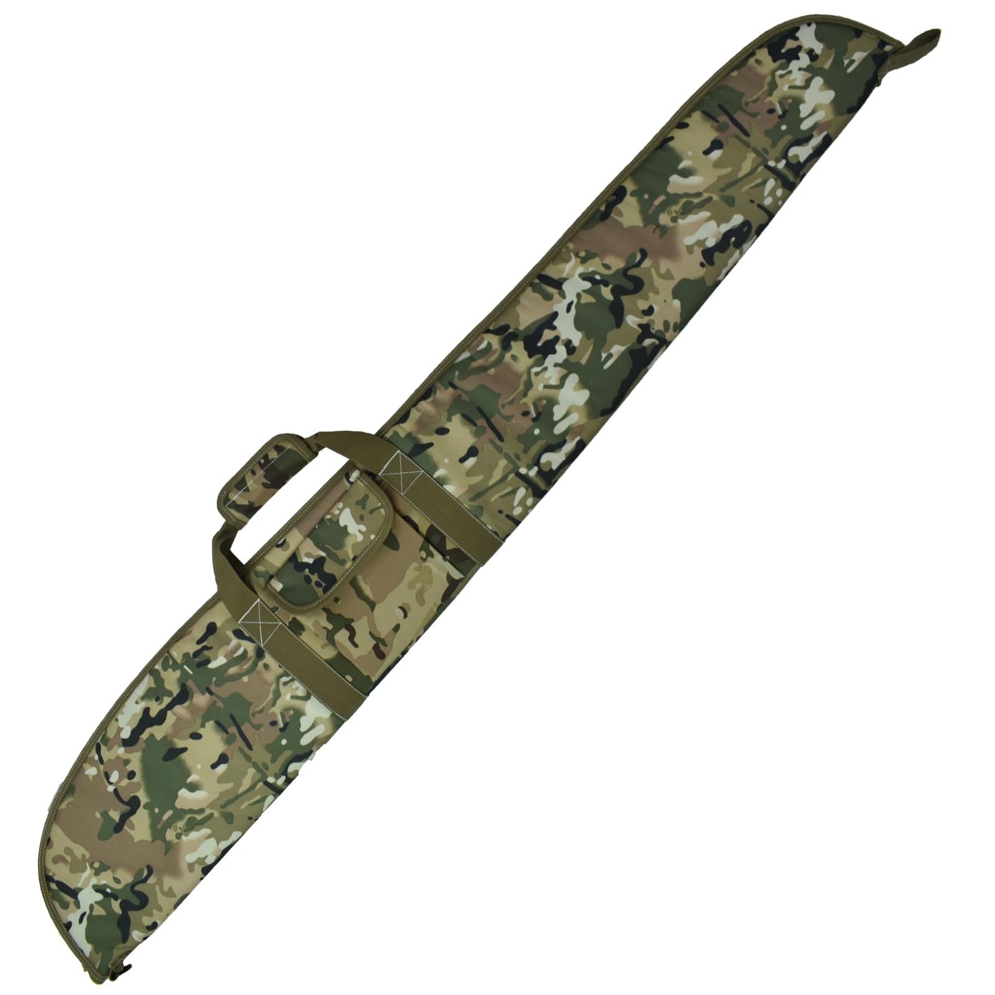 AUMTISC Soft Rifle Gun Case Bag, Padded Shotgun Carrying Case Bag for Rifles Hunting Shooting with Zippered Pocket (Camo, 54"-Fits Item Up To 51")
