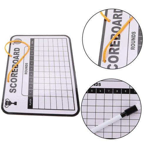 NAMOARLY Golf Writing Score Board Double-Sided Dry Erase Scoreboard for Outdoor Golf Competition