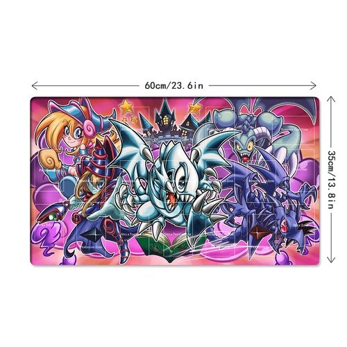 Mlikemat New Playmat Toon Dark Magician Girl TCG CCG Trading Card Game Mat Pad + Free Bag (ZD039-880-A)