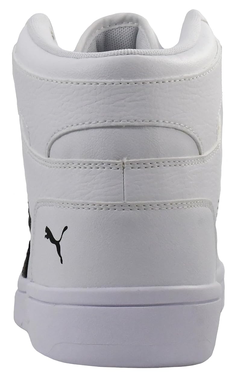 Puma Rebound LayUp High Sneakers - White/Black Size 9