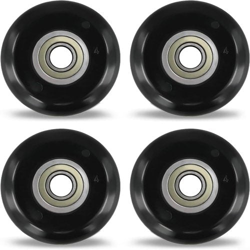 Rollers Kit Fit for Rowing Machine Seats Cushion Wheel,For Gym Wheels/Rollers, Rowing Machine Seat Wheel with High Carbon Steel Bearing, Replacement Cushion Moving Wheels for Exercise Equipment(4pcs)