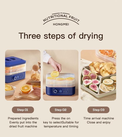 Freeze Dryer Machine for Home with 5 Trays, Freeze Dryer Digital Adjustable Timer & Temperature Control for Fruits, Meat, Vegetables, Candy & Snacks (Blue（five layers）)