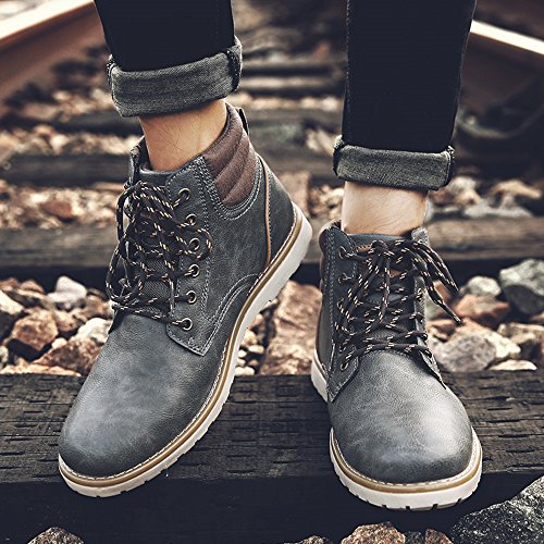 Men's Waterproof Snow Boots Hiking Boot - Dark Gray - 8 US