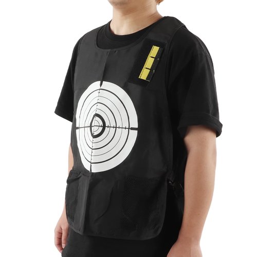 Water Activated Target Vest, Double Sided Quick Drying Water Activated Target Vest Cloth Scoring Game Water Fight Vest for Adult Kids Average Size