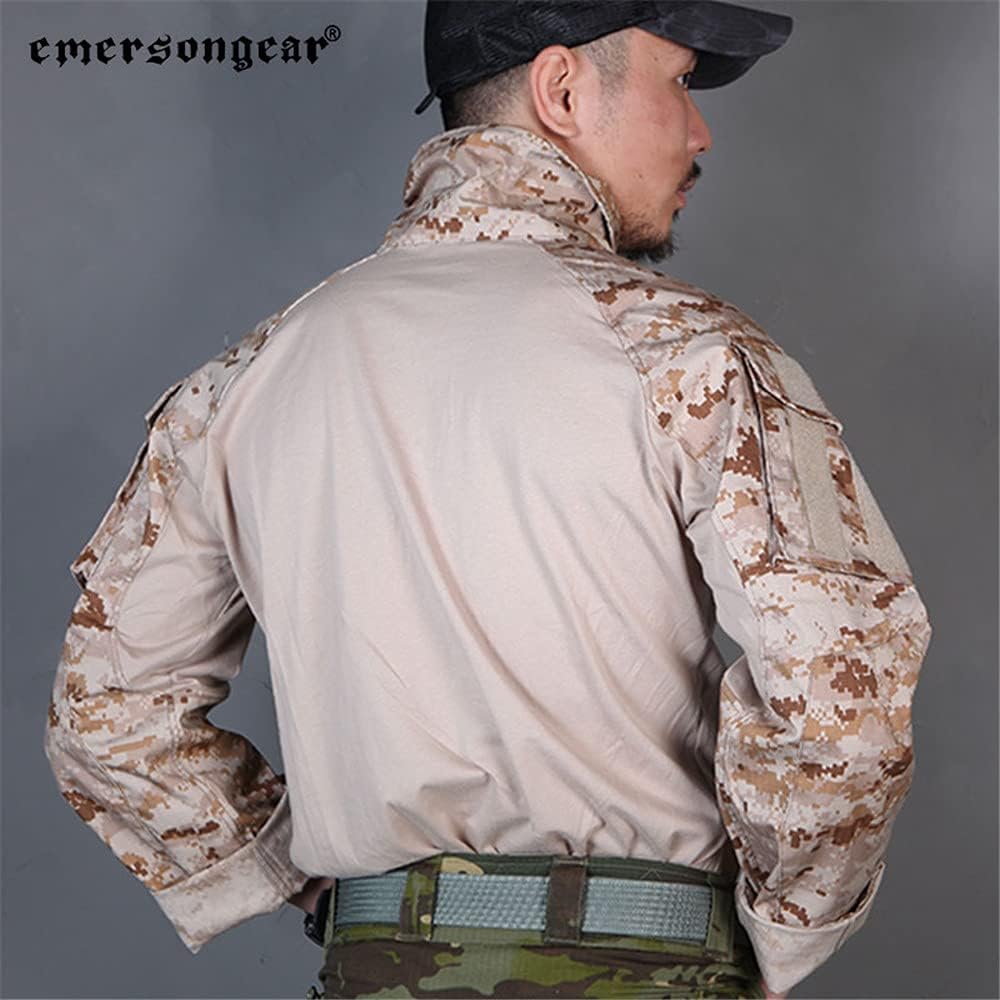 EMERSONGEAR Men's Tactical Shirt,Airsoft Combat Army Paintball Quick Dry Long Sleeve BDU T-Shirt Top