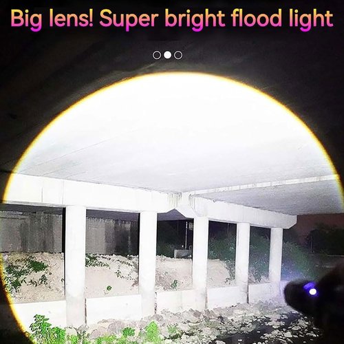 Gootatic Voltguard V95 Torch,Gootatic Voltguard V95 Emergency Flashlight,Ultimate Survival Flashlight, High Intensity and Lumen, 2 in 1 Rechargeable Tactical Flashlights for Night Walks Outdoor (1Pc)