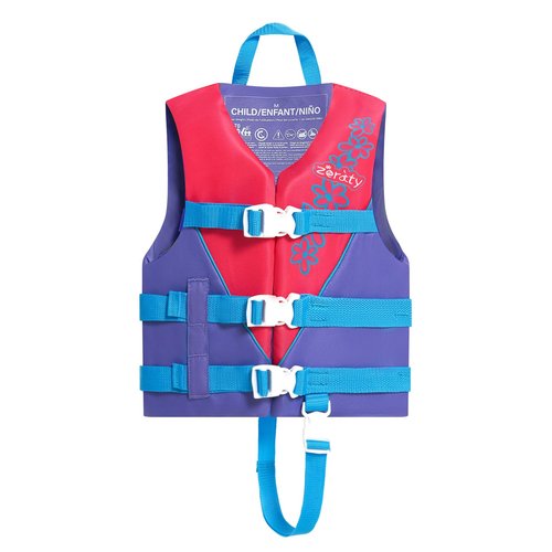 Zeraty Toddler Swim Vest Neoprene Kids Float Jacket Swimming Aid for Children 20-30-40-50 lbs with Triple Safety Strap Age 1-6 Years