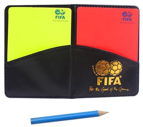 MiaoDuo New Sport Football Soccer Referee Wallet Notebook with Red Card and Yellow Card