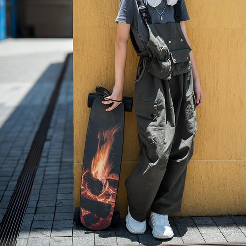 Uditer Flamo Youth Edition Electric Skateboard with Remote, Top Speed Up to 13 Mph, 4 Speed Smooth Braking, Very Light and Easy to Carry, Suitable for Adults & Teens Beginners