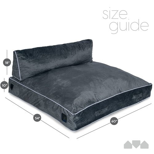Milliard Deluxe Crash Pad, Bean Bag Couch, Sensory Pad with Foam Blocks for Kids and Adults with Washable Cover (5 feet x 4.5 feet)